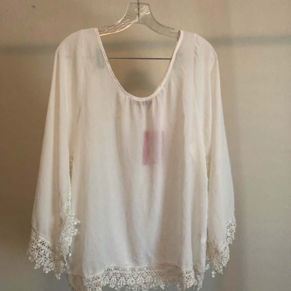White Sheer Swim Coverup